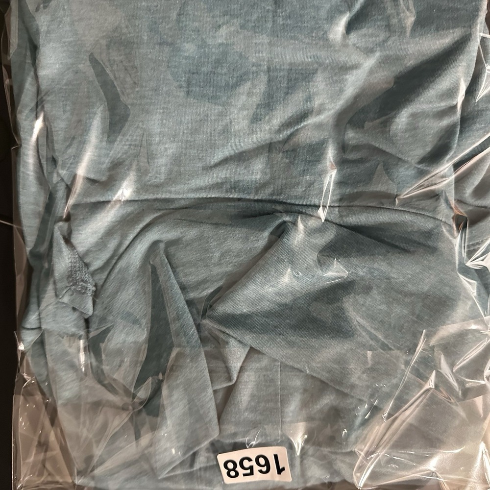 J. Jill Pure Jill Luxe Tencel Cowl‎ Neck Top L Teal Asymmetric Hem Comfycore - Picture 9 of 9